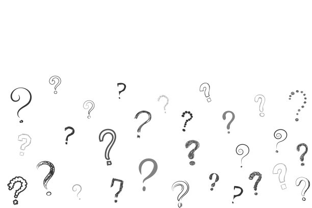 问号涂鸦。图片下载