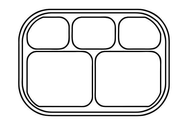 儿童用不锈钢托盘。儿童用不锈钢板。图片下载