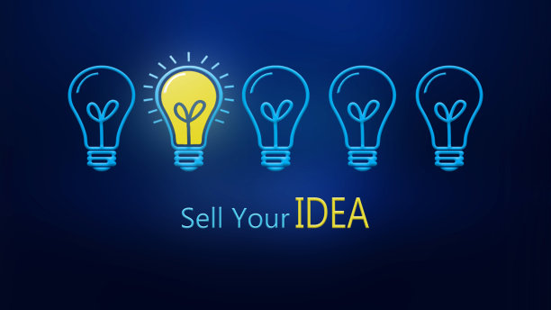 出售你的想法灯泡和一个灯泡的想法灵感电气图片下载