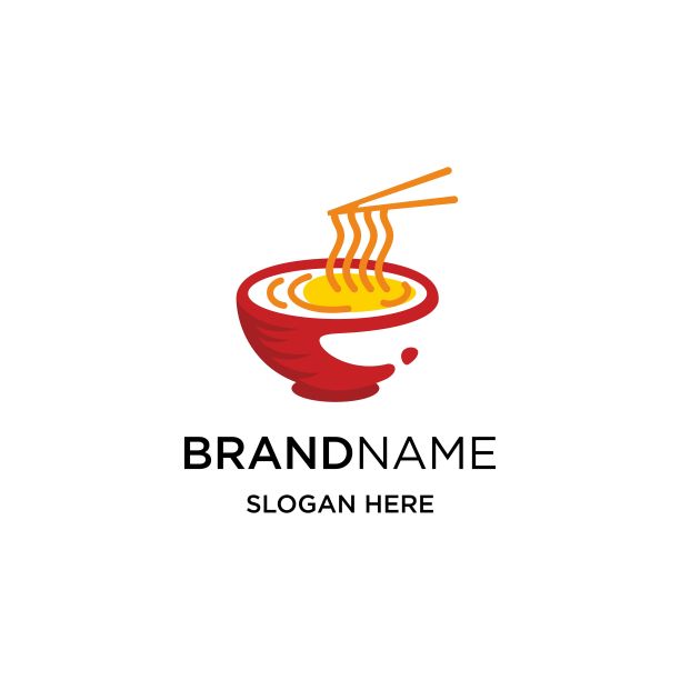 碗面创意商业标志设计图片下载