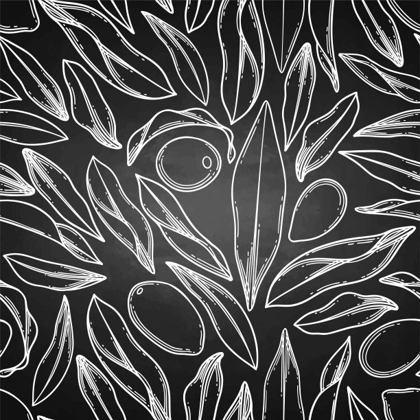 无缝图形枸杞莓叶图案。图片下载