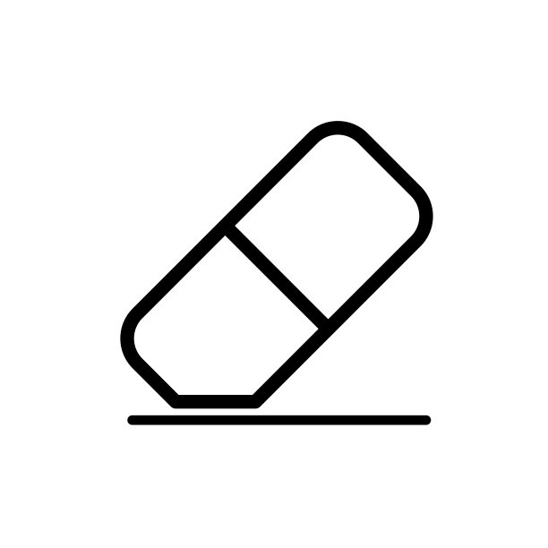 橡皮擦图标logo设计图片下载