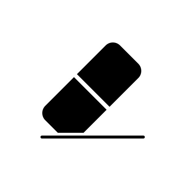 橡皮图标标识插图设计图片下载