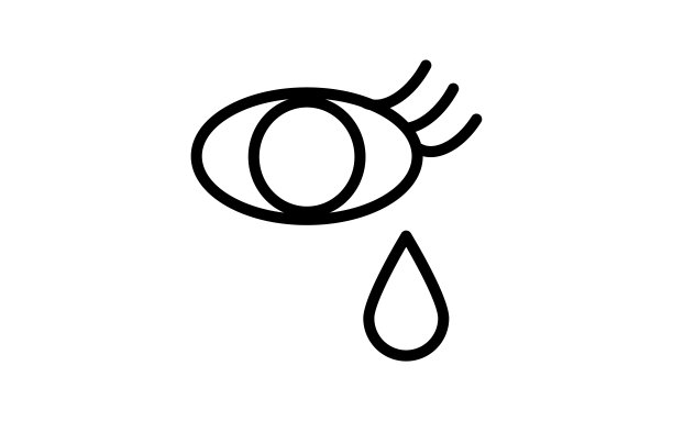 简单的泪滴图标，黑色和白色图片下载