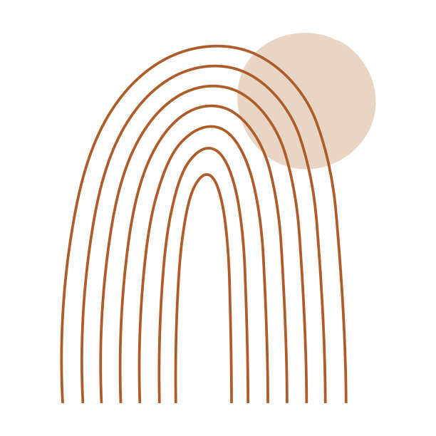 波西米亚彩虹设计元素。矢量插图。图片下载