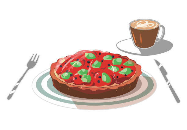 拉花艺术和挞(无线)图片下载