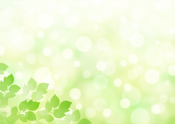 清新的绿色和阳光的背景图片下载