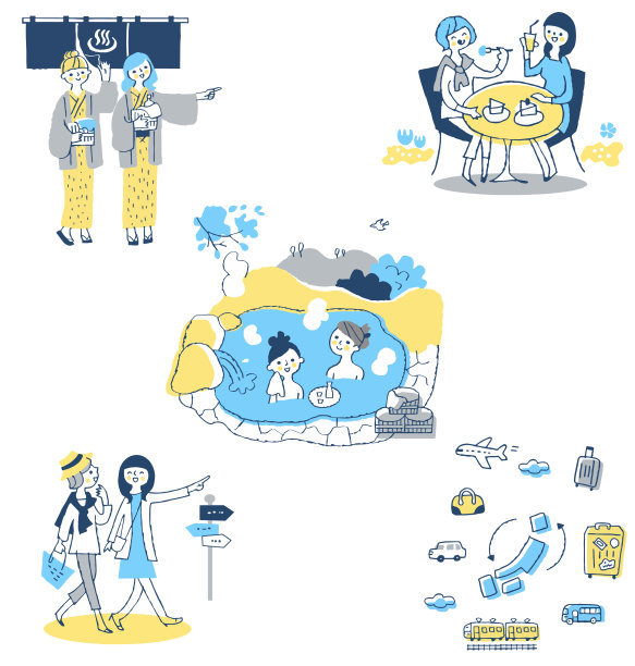 一套各种日本旅游的两人场景图片下载