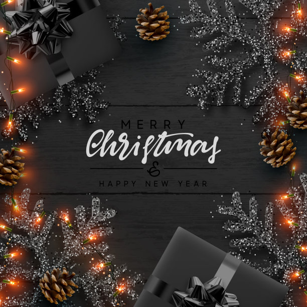 圣诞作文在木制背景。图片下载