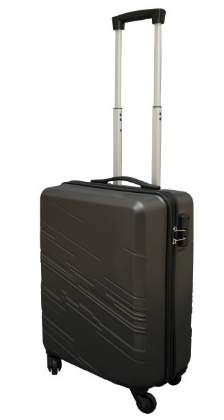 白色背景上有轮子的行李图片下载