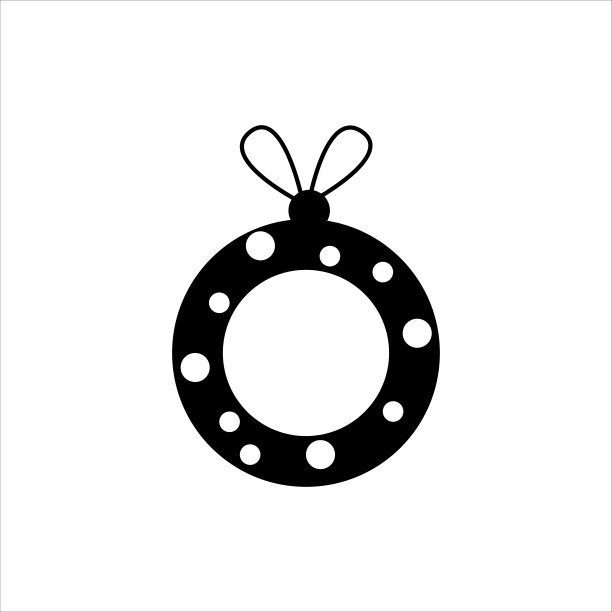 圣诞节字母组合图标。矢量图图片下载