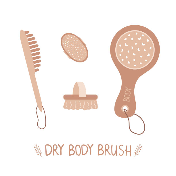 擦干身体按摩。使用有机产品去角质。图片下载