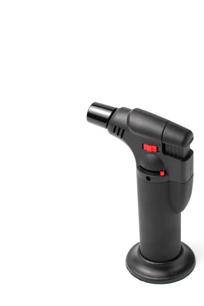 燃气灶酒吧和厨房在一个白色背景特写，复制空间，孤立。图片下载