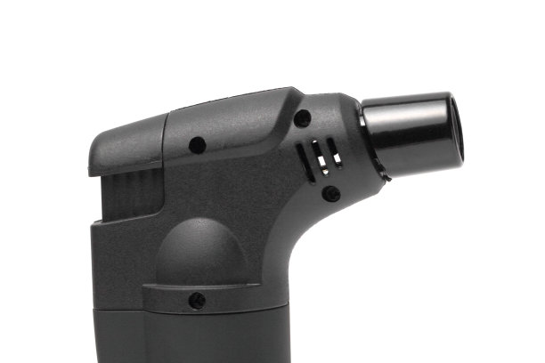 煤气燃烧器的酒吧和厨房在一个白色的背景特写。图片下载