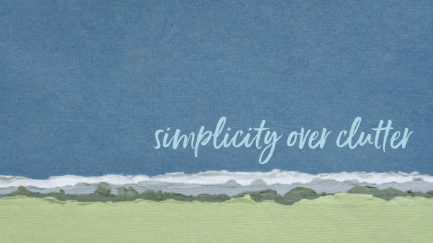 简单胜过杂乱的灵感概念图片下载