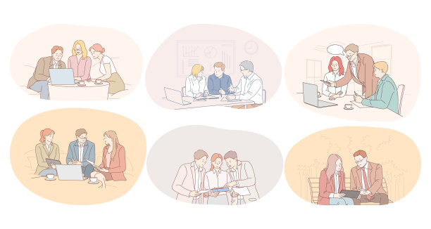 团队合作，头脑风暴，讨论，合作，谈判的概念图片下载