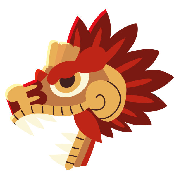 阿兹特克装饰蛇头图标图片下载