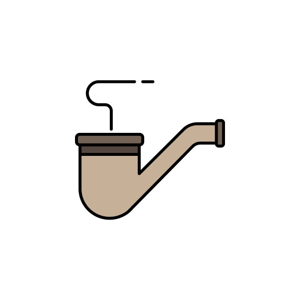 大麻，试管轮廓图标。可以用于网页，标志，移动应用程序，UI, UX在白色背景图片下载