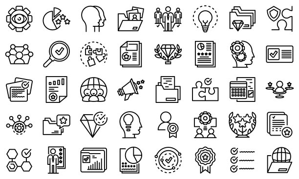 专业图标设置，轮廓样式图片下载