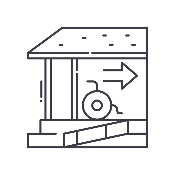 平等的住房机会图标，线性孤立的插图，细线矢量，网页设计标志，轮廓概念符号与可编辑的白色背景笔触。图片下载