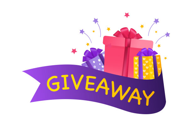 赠送的横幅。时髦的丝带。节日的概念。文本向量。文章模板。赢奖。最小的背景。矢量插图，设计模板。图片下载