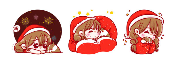 圣诞老人睡眠和放松孤立的快乐圣诞背景与人物设计。图片下载