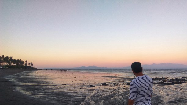 日落的人图片下载