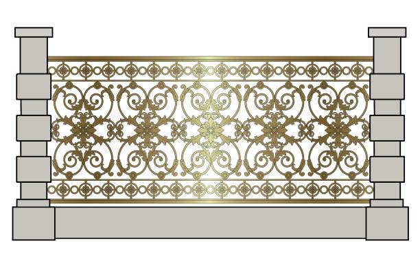 金色的栅栏图片下载