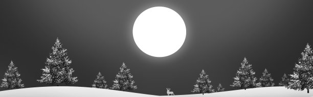 圣诞树下雪花，星条旗背景图片下载