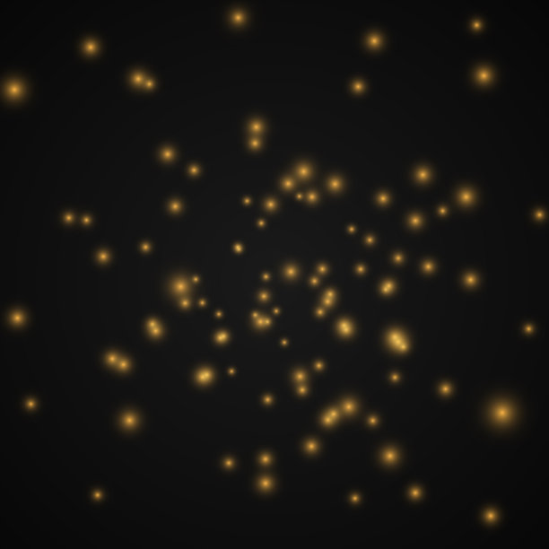 金光闪闪的特殊灯光效果。图片下载