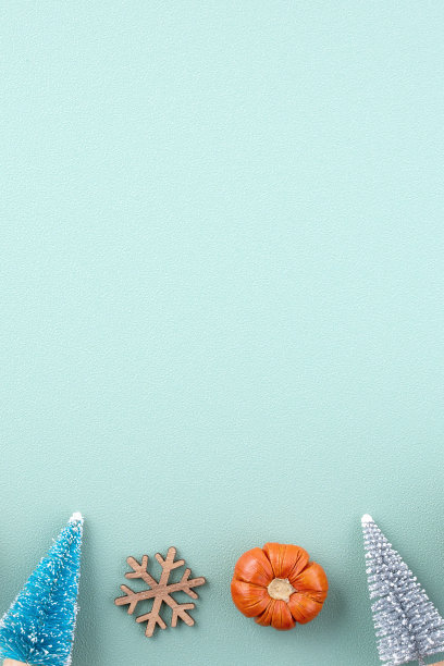 俯视图的圣诞假期背景。构图为节日装饰装饰平铺。图片下载