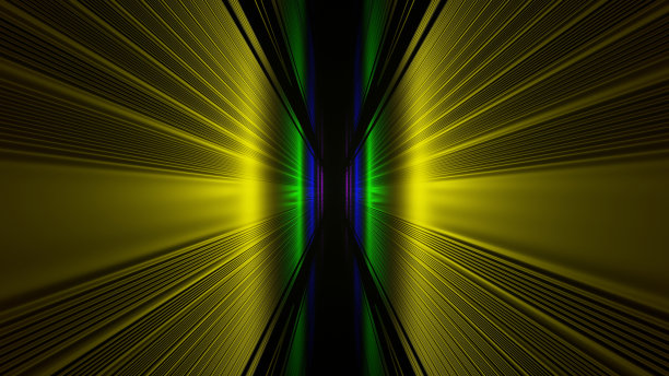 3D插图图形的美丽的颜色阴影彩虹无缝模式开始与黄色。图片下载