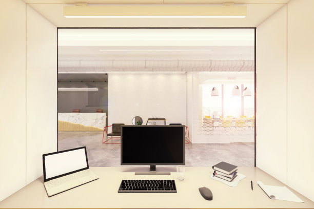 现代化的办公隔间图片下载