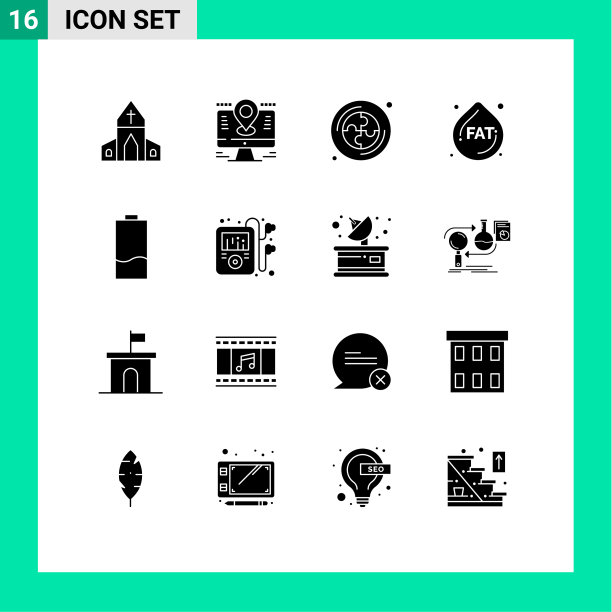 16组现代立体象形文字集图片下载