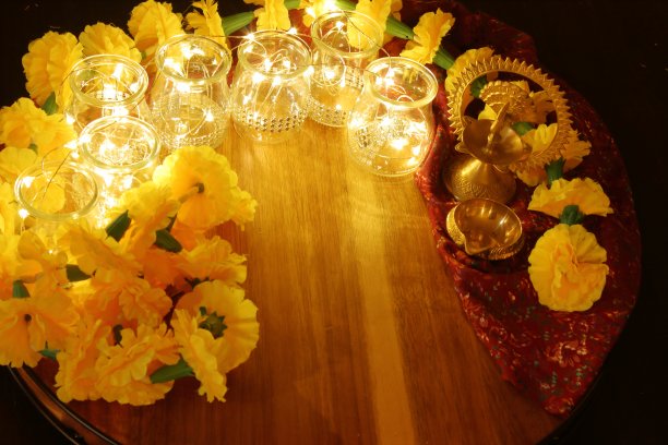 排灯节的灯饰图片下载