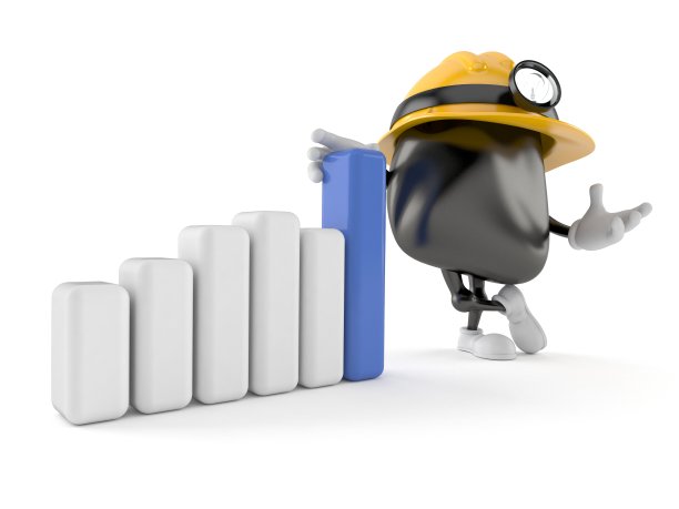 带图表的矿工字符图片下载