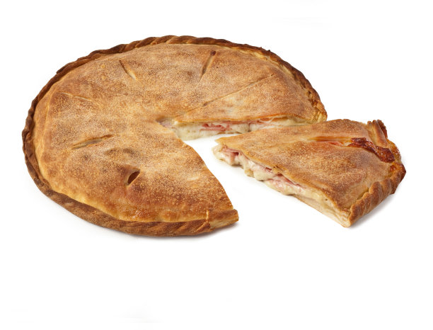 西西里披萨配火腿和托玛芝士——典型的西西里披萨图片下载