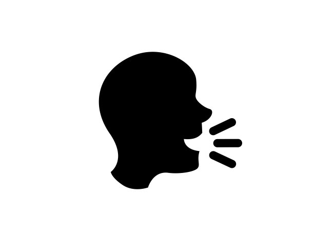 说话人图标。孤立说话人符号-向量图片下载