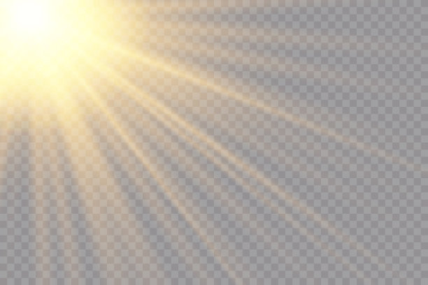 矢量透明阳光特殊镜头闪光效果图片下载