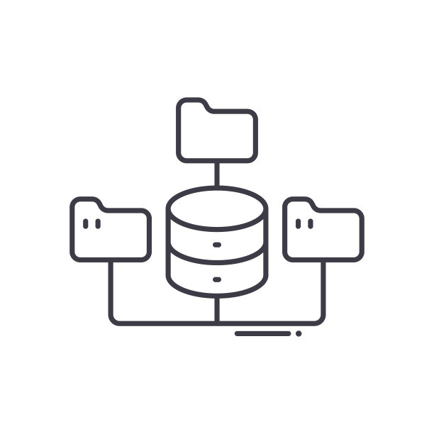 组织图表图标，线性孤立的插图，细线矢量，网页设计标志，轮廓概念符号与可编辑的笔触在白色背景。图片下载