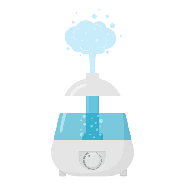电动空气加湿器。健康的增湿器图标。图片下载