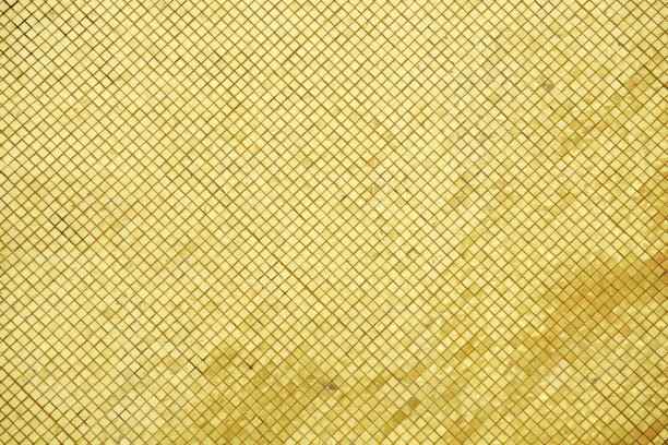 金色瓷砖反射背景图片下载