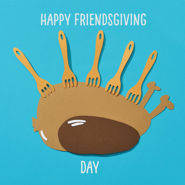 烤火鸡，发短信祝朋友节日快乐图片下载