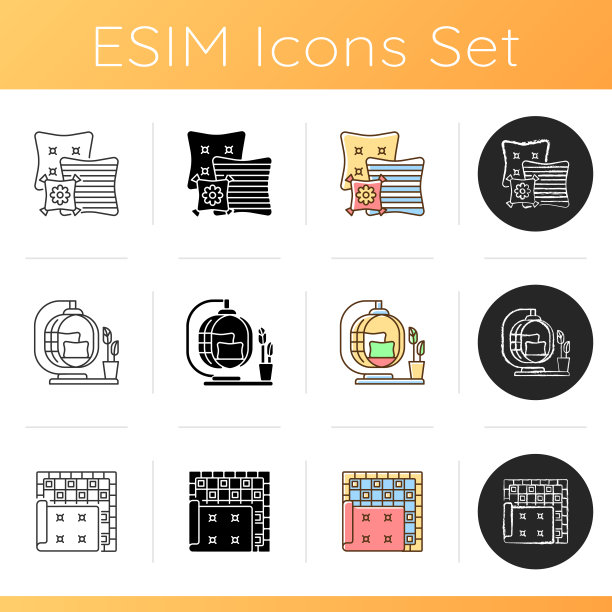 家居用品图标设置图片下载