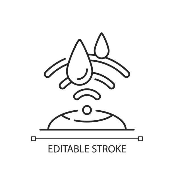 水传感器线性图标图片下载