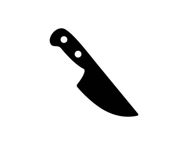 刀图标。孤立菜刀符号-矢量图片下载
