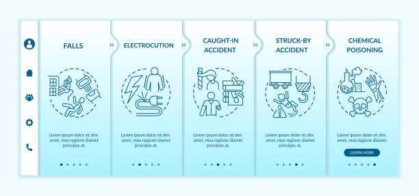 工伤信息附在矢量模板上图片下载