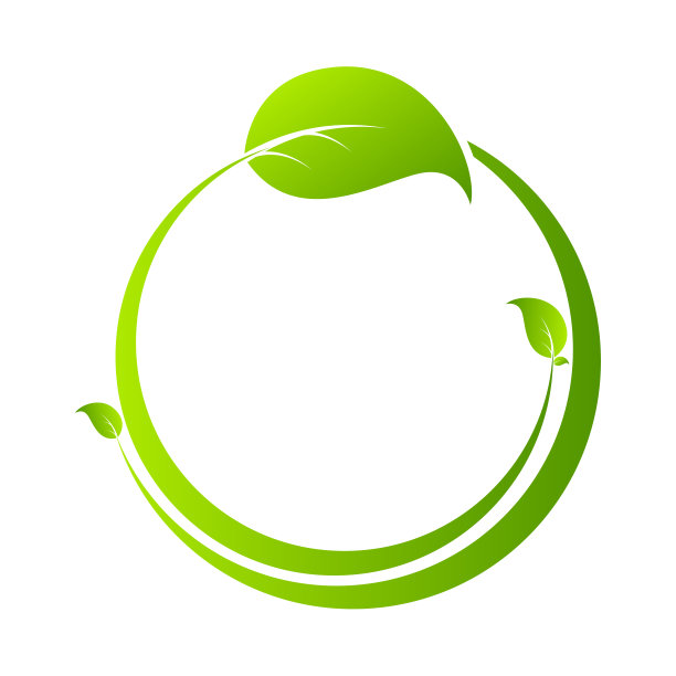 有机的叶子。生态概念矢量图图片下载
