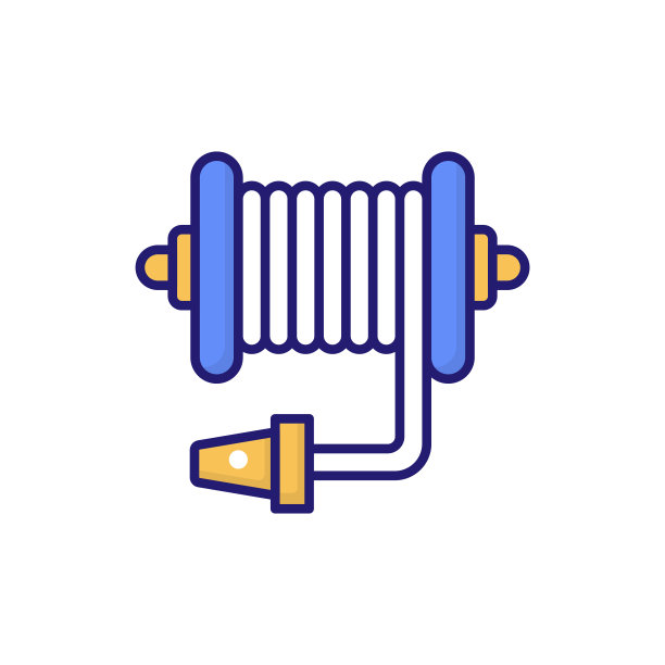 花园管道轮廓填充图标。EPS文件10图片下载