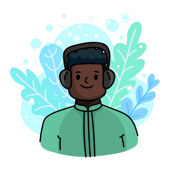 冬季保暖概念：冬季服装男子图片下载